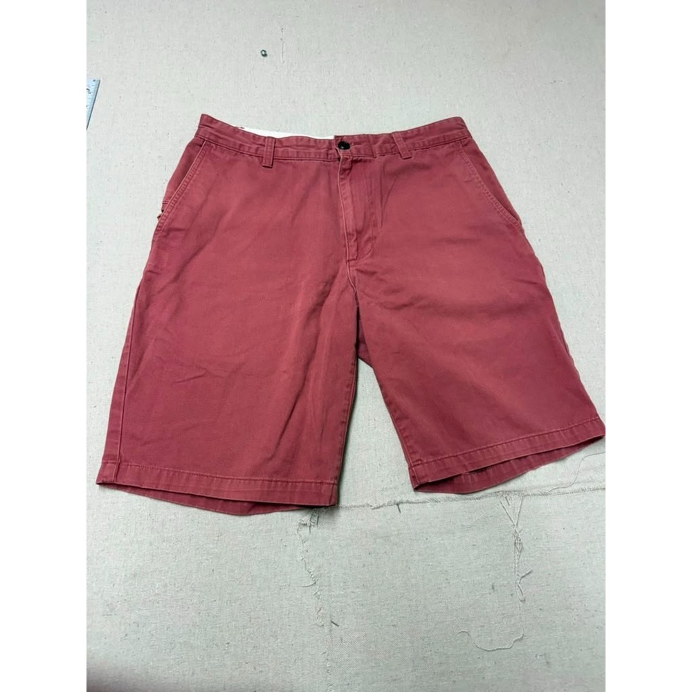 Dockers Men's Size 32 Red Salmon Chino Shorts Cotton Classic Fit [A30]